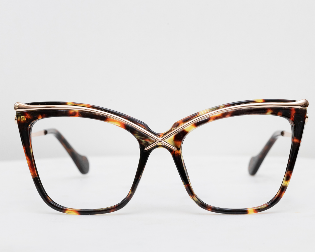 Oversized cat top eye frames